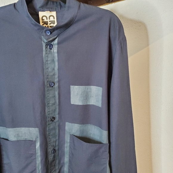Craig Green | RARE Blue Long Tunic Style Handpainted Shirt - Picture 5 of 12